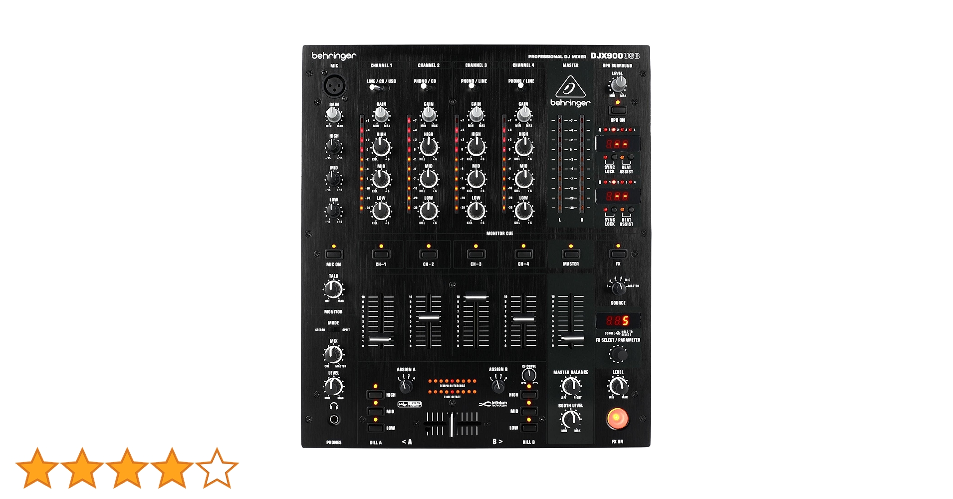 べリンガー DJミキサー DJX900USB DJX900USB PRO MIXER - 製品一覧 - ベリンガー公式ホームページ